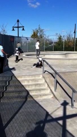 Milo hits his first multi-stair Ollie, today Oct.22,2011 Way to go Milo!